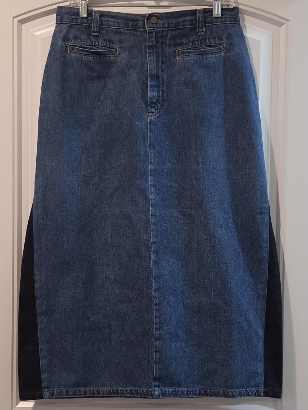 Upcyle Classic Blue Denim Pencil Skirt